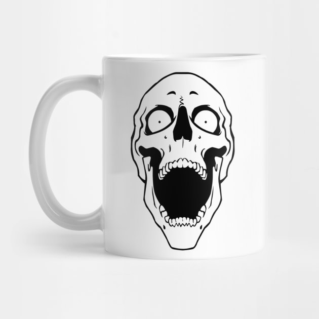 Screaming Silence Skull by Salaar Design Hub